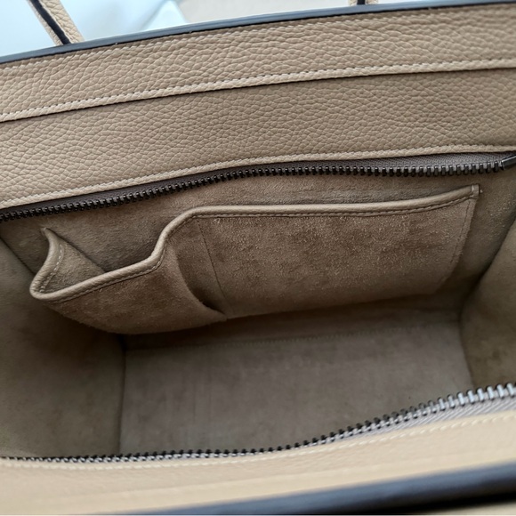 Celine Grained Leather Phantom Medium Luggage in Greige - Picture 8 of 12